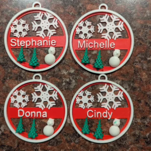 Personalized Name Christmas Ornament