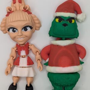 Cindy, the Grinch, and Max Flexi Figure Set